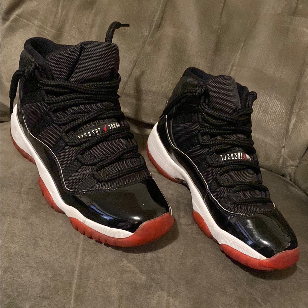Black and Red High-Top Sneakers